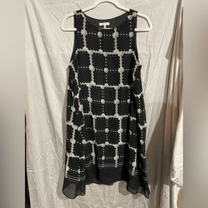 Max Studio black/white/gray dress women size medium